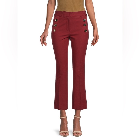 NWT Derek Lam Women's Robyn Flared Cropped Pants - Picture 1 of 8